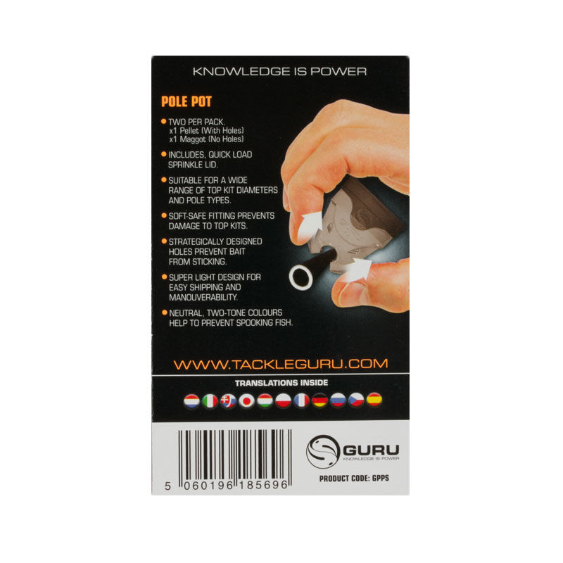 Coupelles de scion coup guru pole pots - Coupelles | Pacific Pêche