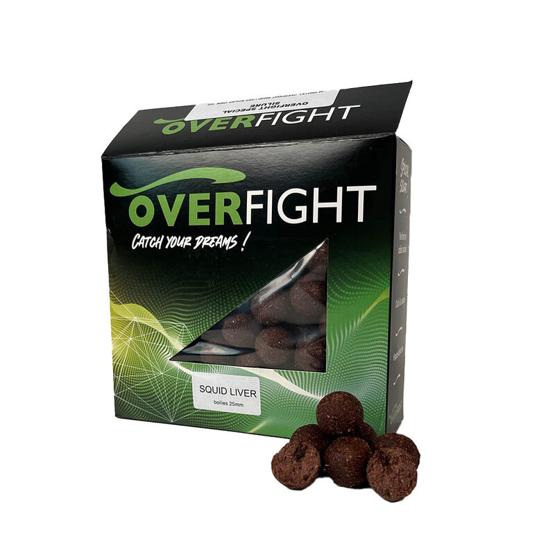 Bouillettes Overfight Squid Liver 25mm 1kg - Bouillettes | Pacific Pêche