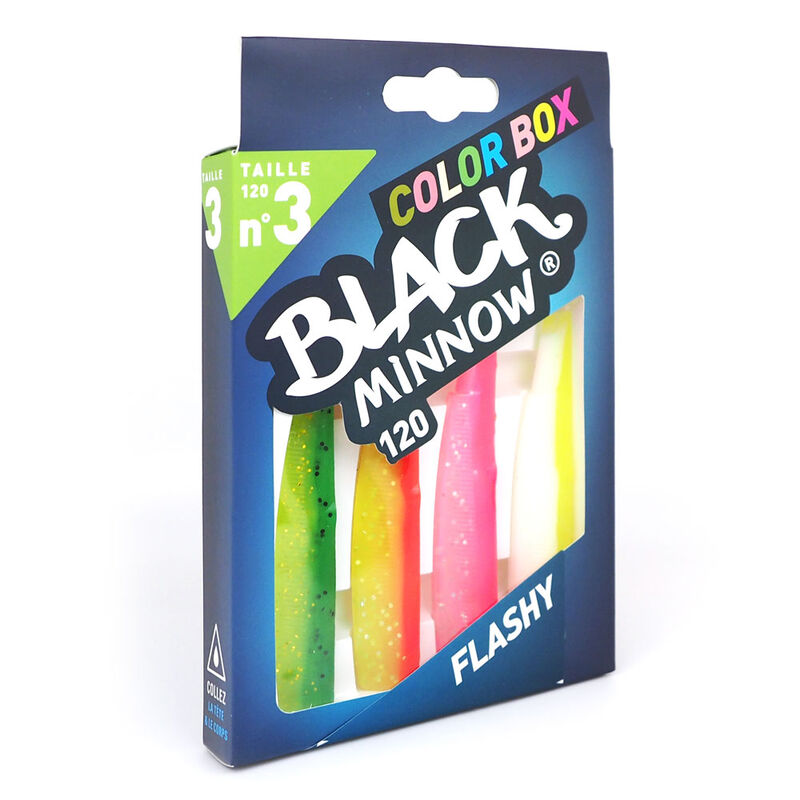 Leurre souple fiiish color box black minnow 120 - Shads | Pacific P&ecirc;che