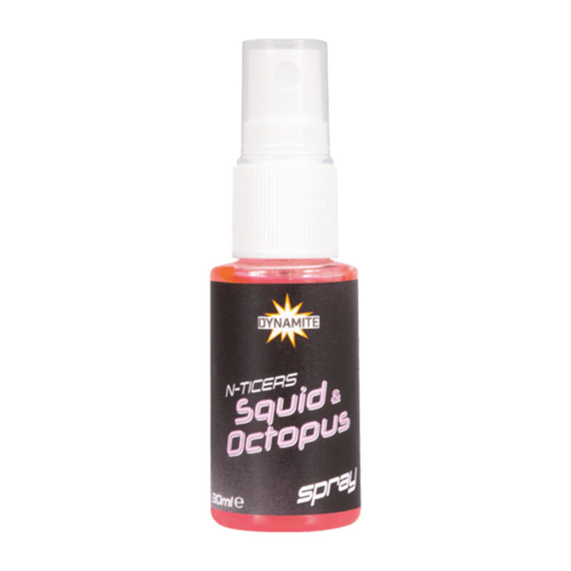 Spray Dynamite Baits N-Ticers Squid & Octopus 30ml - Boosters / dips | Pacific Pêche