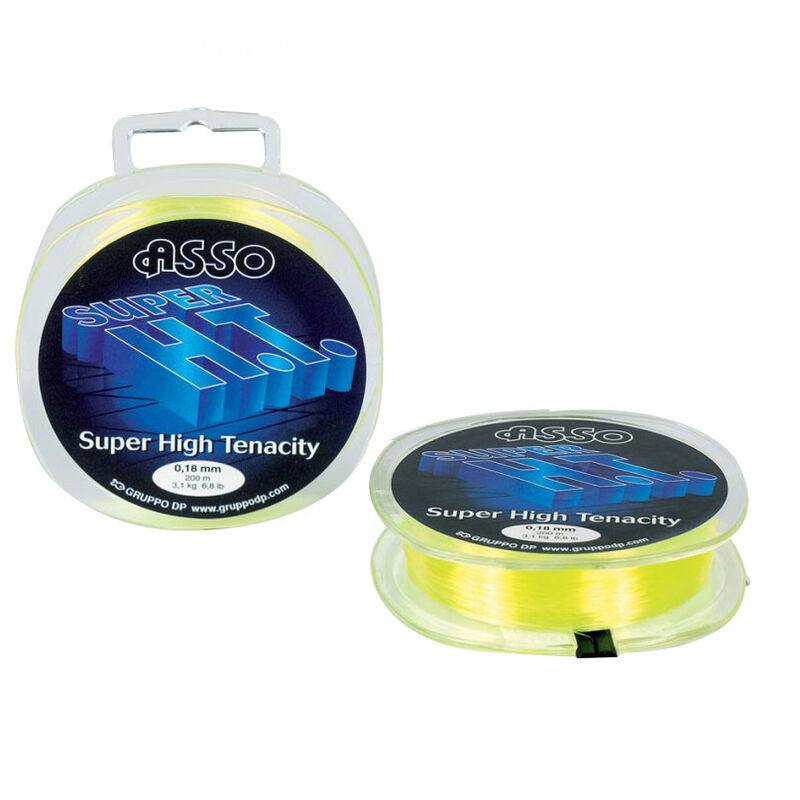Fil nylon asso super high tenacity fluor (jaune fluo) - Nylons | Pacific Pêche