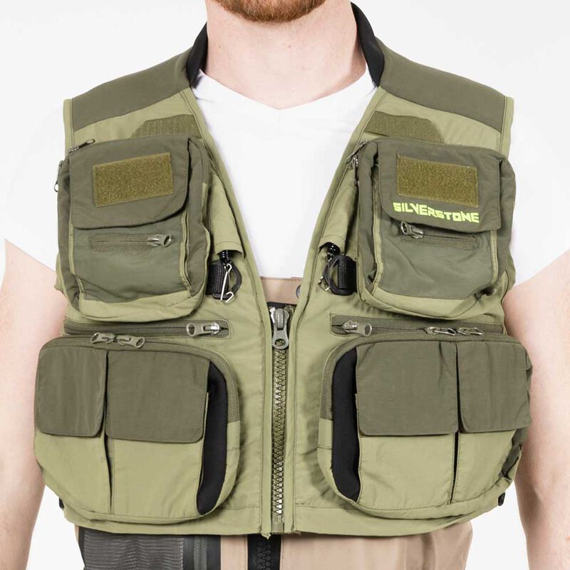 Gilet de pêche JMC Torrent Olive Gilet de pêche JMC Torrent Olive