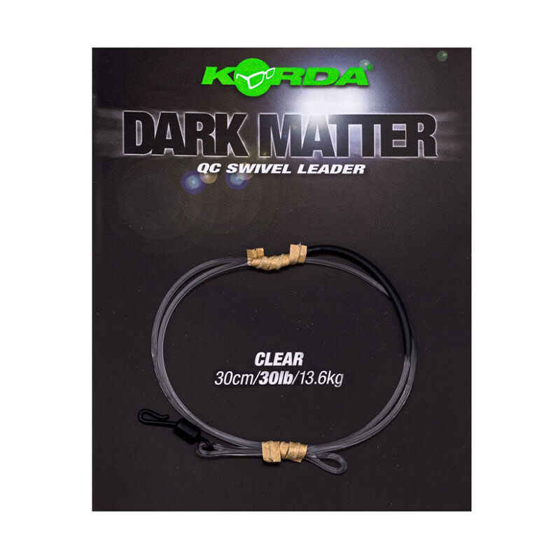 Leader Korda Dark Matter QC Swivel 30lb 30cm - Leaders | Pacific P&ecirc;che