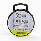 Fil nylon jaune fluo x-line truite gold 150 m - Fils-nylons | Pacific Pêche