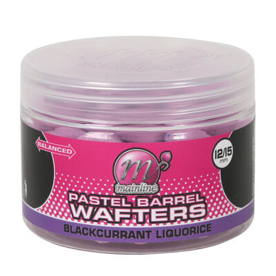 Bouillettes &eacute;quilibr&eacute;es carpe mainline wafter barrels blackcurrant liquorice 10/14mm - Equilibr&eacute;es | Pacific P&ecirc;che