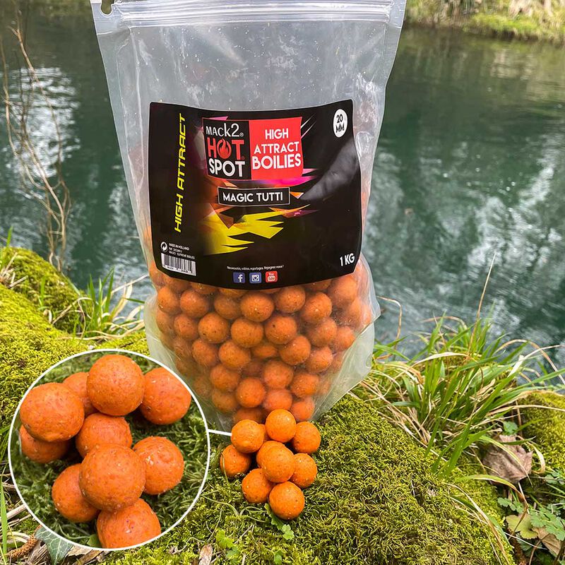 Bouillettes Mack2 High Attract MAGIC TUTTI 20mm 1kg - Denses | Pacific P&ecirc;che