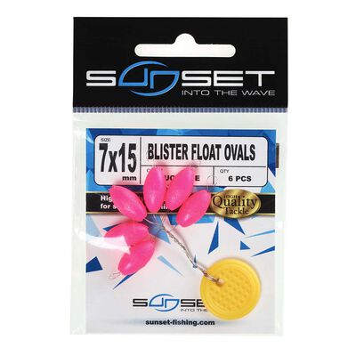 Blister Float Ovals Sunset rose fluo - Perles | Pacific Pêche