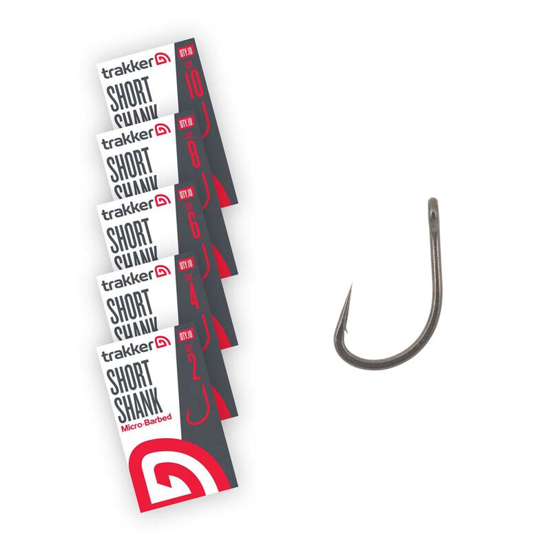 Hameçons Trakker Short Shank Hooks Micro Barbed x5 - Hameçons | Pacific Pêche