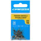 Cresta Feeder Swivel Double Snap (x10) - Acc. de montage feeder | Pacific P&ecirc;che