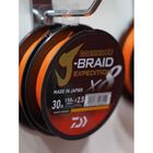 Tresse Daiwa J-Braid Exp X8 Smash Orange - 150m - Tresses | Pacific Pêche