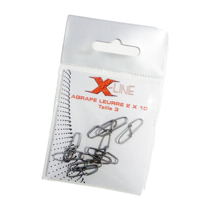 Agrafe carnassier x-line leurre modèle 2 (x10) - Agrafes | Pacific Pêche
