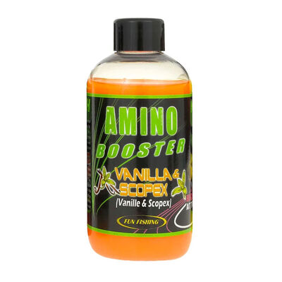 Additif Liquide Fun Fishing Amino Booster 185ml Caramel & Vanilla - Additifs | Pacific Pêche