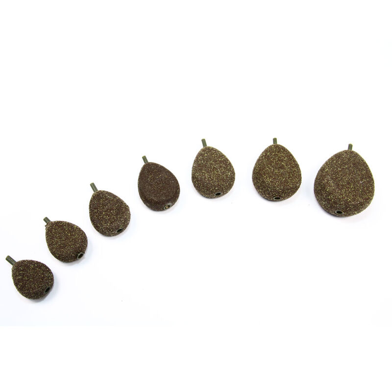 Plomb in line carpe nash flat pear weed/silt - IN-LINE | Pacific P&ecirc;che