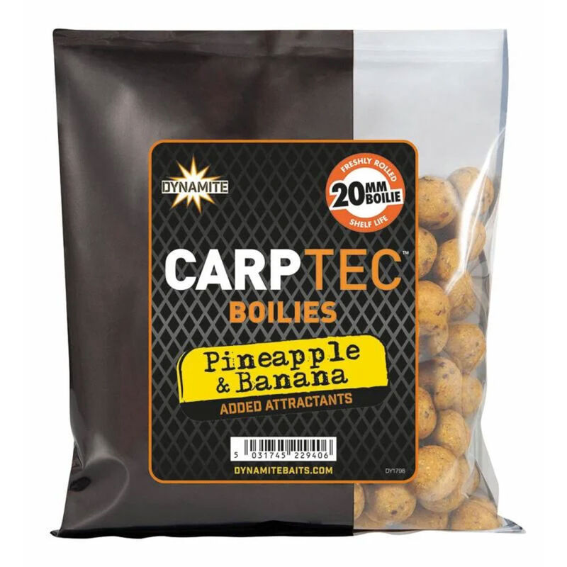 Bouillettes Dynamite Baits CarpTec Pineapple & Banana Boilies - Denses | Pacific Pêche
