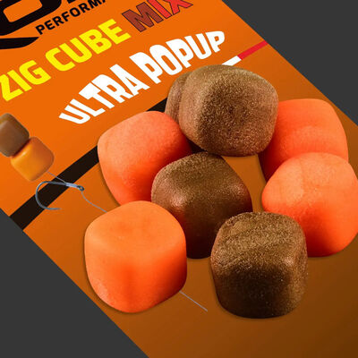 Appâts Artificiels Zig Cube Mix 10mm Brown + Orange x 16 - Imitations | Pacific Pêche