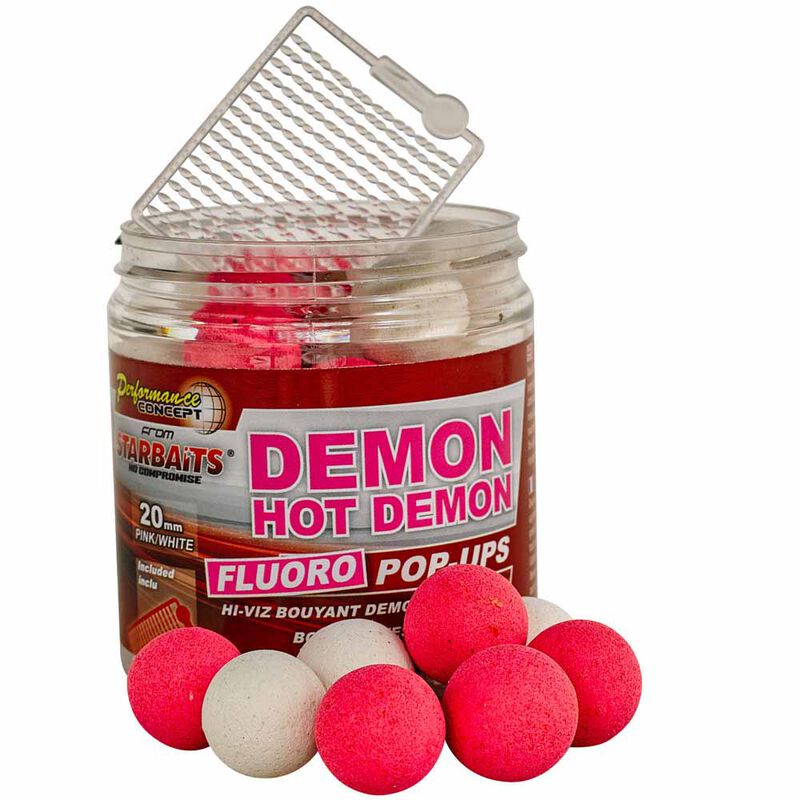 Bouillettes flottantes carpe performance.con hot demon fluo popup - Flottantes | Pacific P&ecirc;che