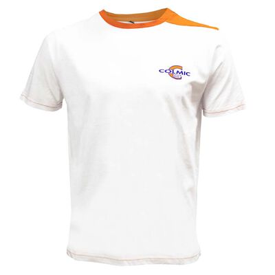 T-shirt Colmic Blanc/orange - Vêtements | Pacific Pêche