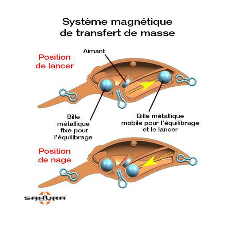 Leurre Dur Crankbait Sakura Micron Crank DR 4cm, 6.5g - Crankbaits | Pacific Pêche