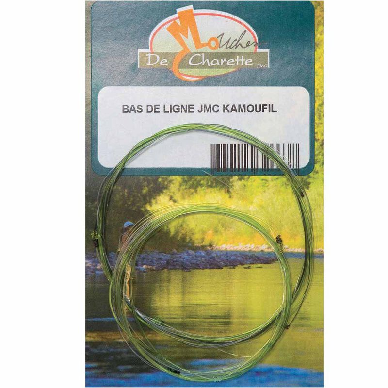 Bas de ligne mouche jmc kamoufil 3,80 m - Sans Noeuds | Pacific P&ecirc;che