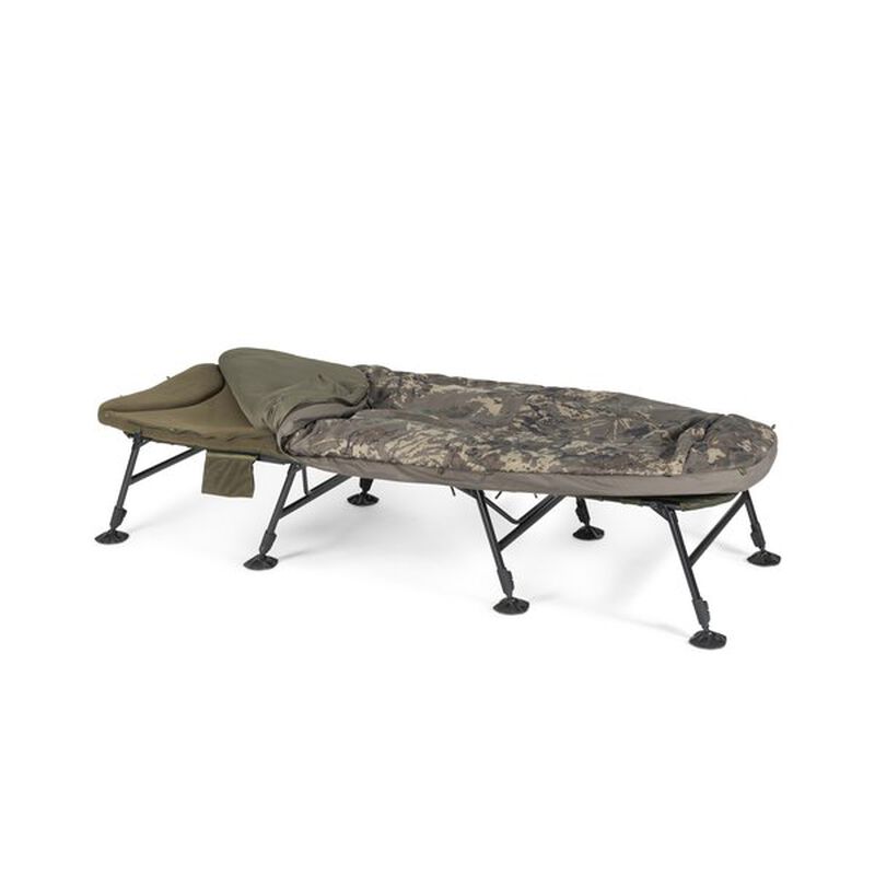 Bedchair Nash Indulgence HD40 Sleep  System 8 Legs Camo Wide - Bedchairs | Pacific Pêche