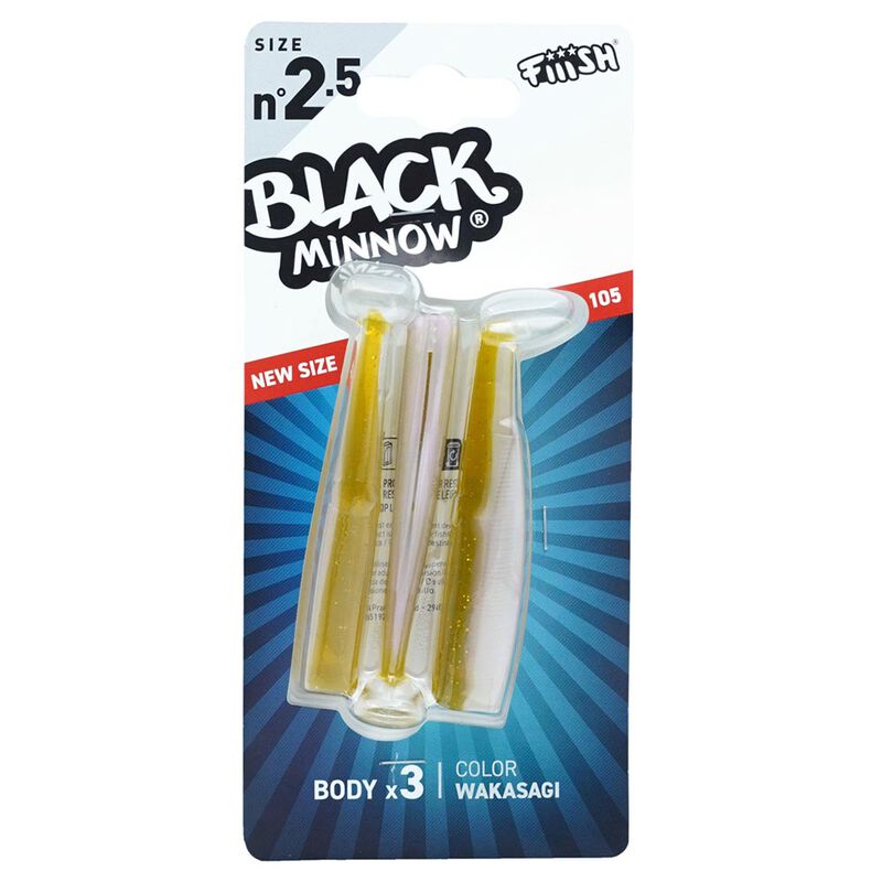 Leurre Souple Fiiish Corps Black Minnow 105 10,5cm (X3) - Leurres souples | Pacific Pêche