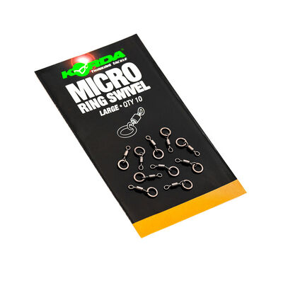 Emerillons Korda Micro rig ring swivel large - Emerillons carpe | Pacific P&ecirc;che