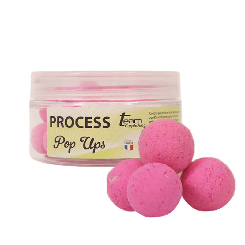 Pop-Up Team Carpfishing Fraise 14 mm - Flottantes | Pacific P&ecirc;che