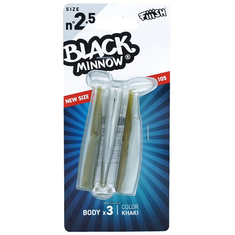 Leurre Souple Fiiish Corps Black Minnow 105 10,5cm (X3) - Leurres souples | Pacific Pêche