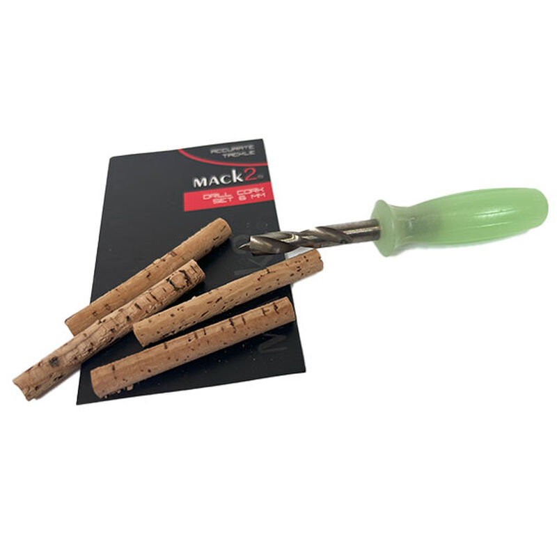 Kit Percage & Inserts Li&egrave;ge Mack2 Drill Cork Set 6 mm - Foret | Pacific P&ecirc;che
