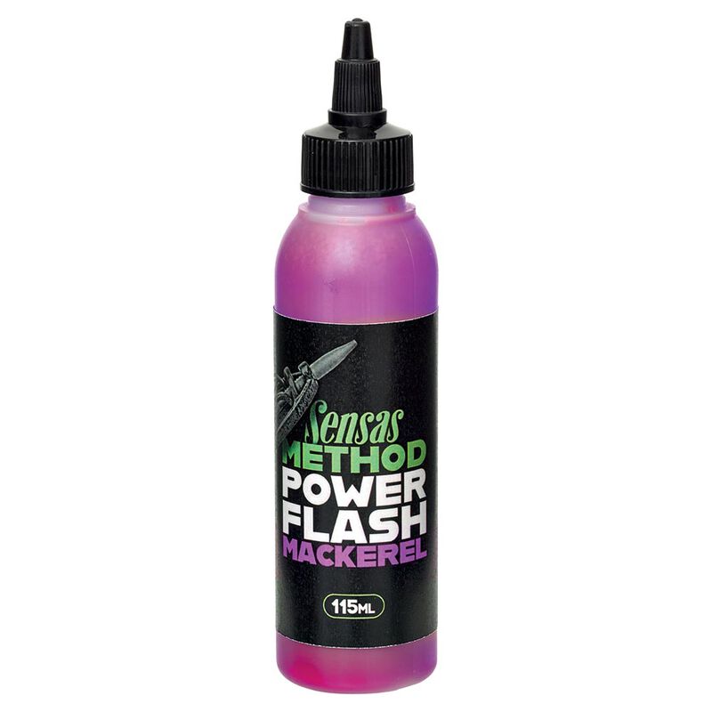Attractant Sensas Power Flash Mackerel 115 ml - Additifs | Pacific P&ecirc;che