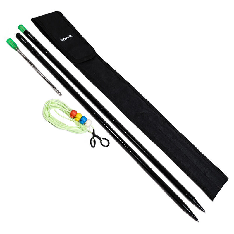 Distance Sticks Sonik Stanz avec Corde 12ft Et Marqueurs - Marqueurs | Pacific P&ecirc;che