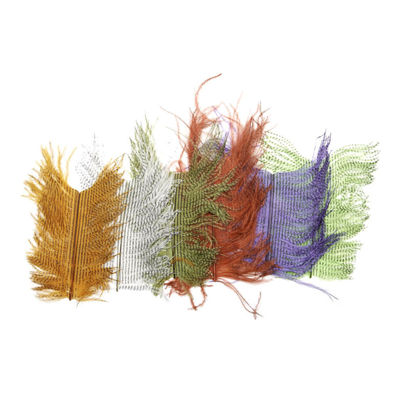 Fly tying plumes autruche zebrée jmc - Plumes | Pacific Pêche