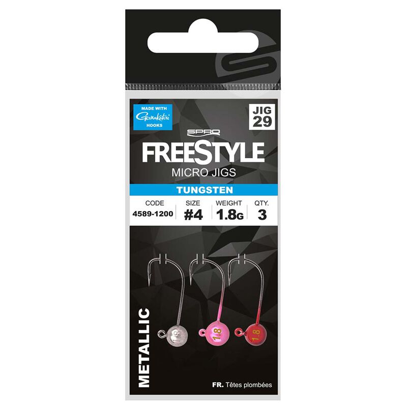 T&ecirc;tes Plomb&eacute;es Spro Freestyle Tungsten Micro Jig29 Metallic 1 - T&ecirc;tes plomb&eacute;es | Pacific P&ecirc;che