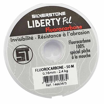 Fil fluorocarbone mouche silverstone liberty (50m) - Fluorocarbons | Pacific Pêche