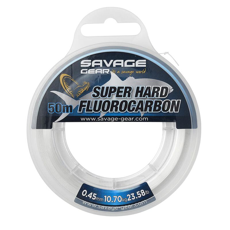 Bobine fluorocarbone savage gear super hard fluoro clear 50m - Fluorocarbons | Pacific P&ecirc;che