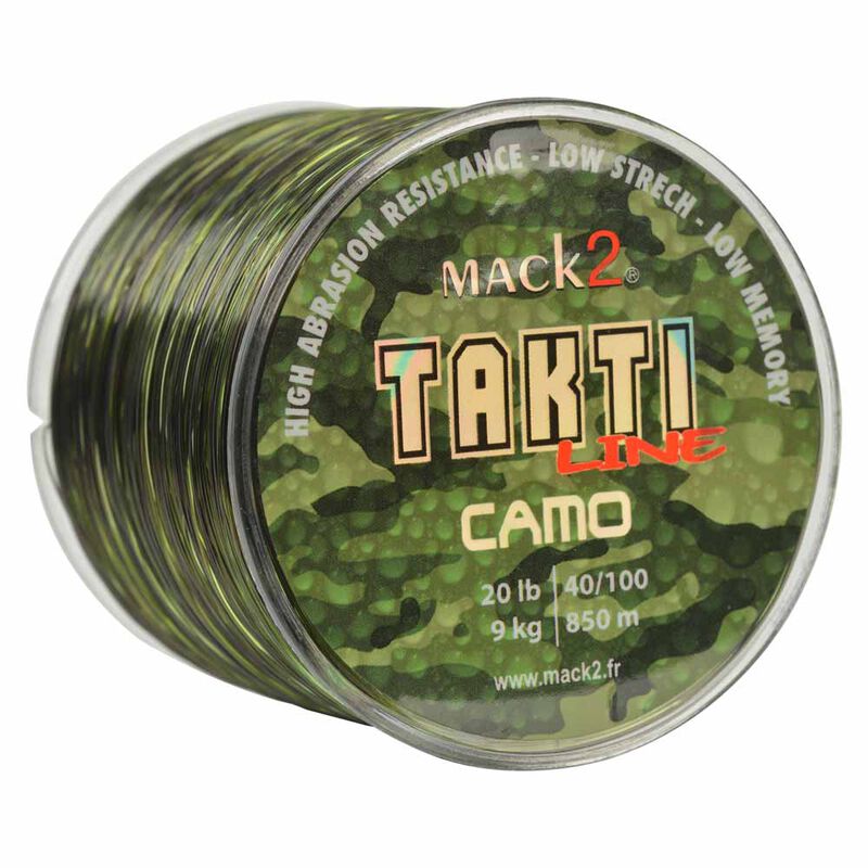 Nylon carpe mack2 takti line camo - Monofilament | Pacific Pêche