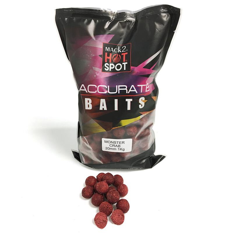 Bouillettes carpe mack2 accurate boilies crab 20mm 1kg - Denses | Pacific P&ecirc;che