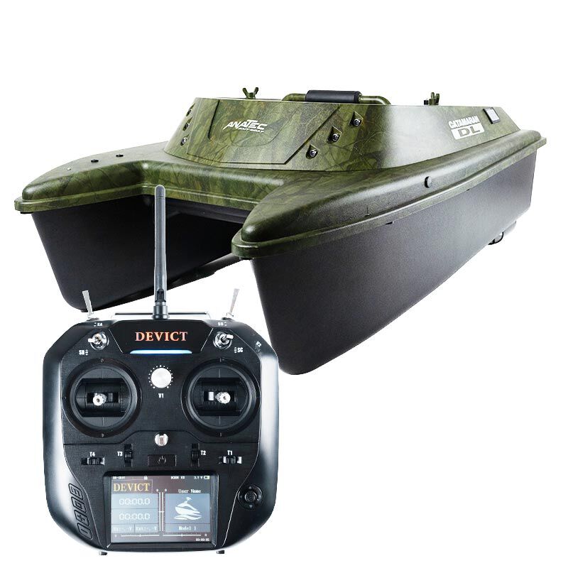 Bateau Amorceur Anatec Catamaran DL Oak + Brushless + T&eacute;l&eacute;commande DE-SR07 - Bateaux Amorceurs | Pacific P&ecirc;che