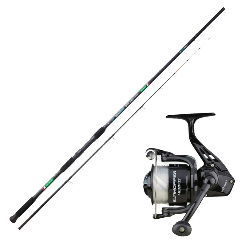 Ensemble Sunset Seaboss SW 2.10m, 100-200g + Moulinet Sunhopper SWF 501Fd - Packs et ensembles | Pacific Pêche