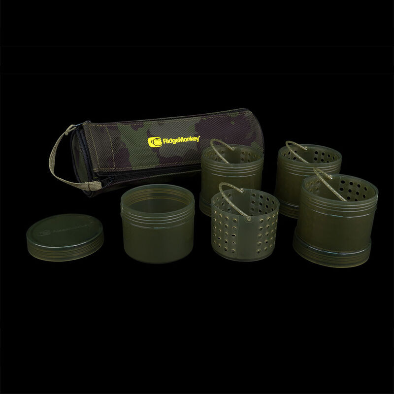 Sac et Pots Ridge Monkey  Modular Hookbait Pots - Sacs à Appâts | Pacific Pêche