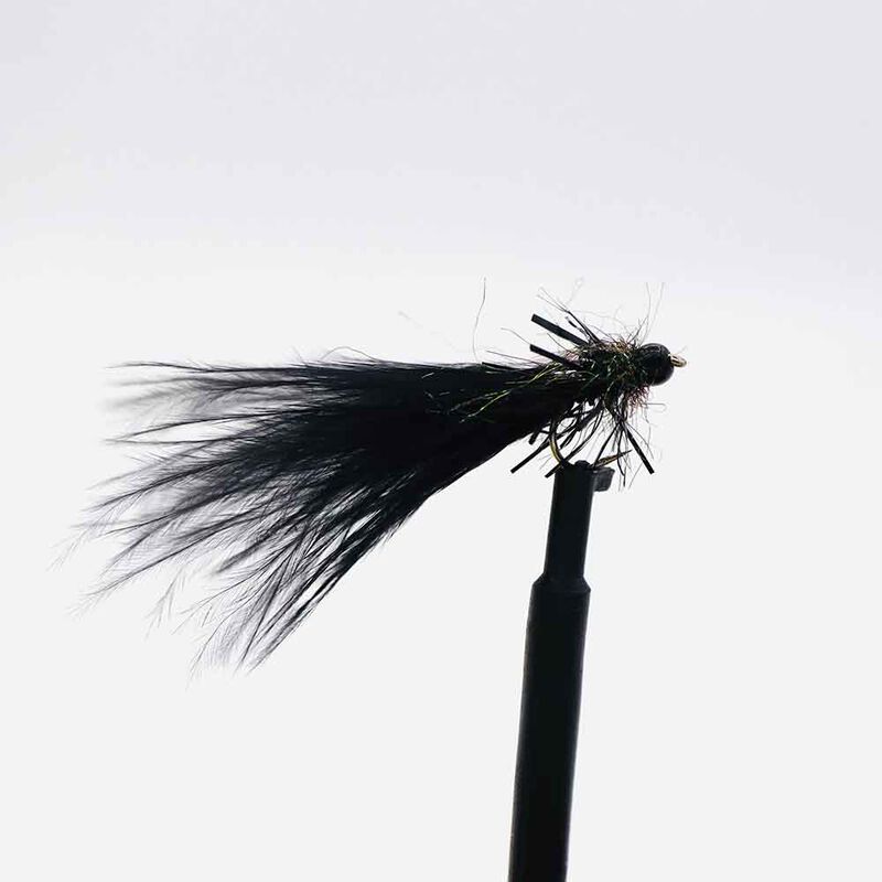 Streamer TAD marabou noir paon H10 (x3) - Streamers | Pacific P&ecirc;che