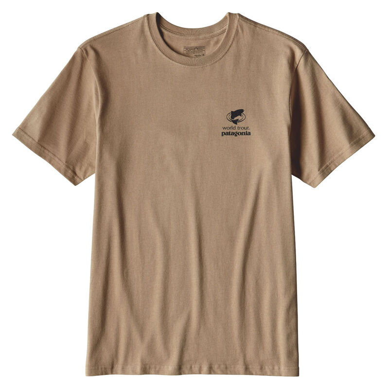 T-shirt patagonia m's world trout rio tigre mojave kaki - Tee-shirts | Pacific P&ecirc;che