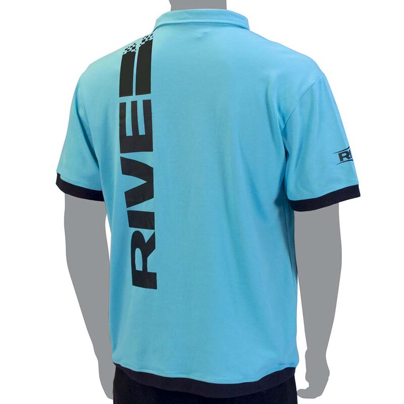 Polo manches courtes rive pour homme couleur aqua - Polos | Pacific P&ecirc;che