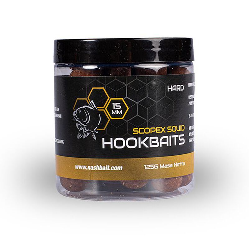 Bouillettes Nash Scopex Squid Hard Hookbaits - Denses | Pacific Pêche
