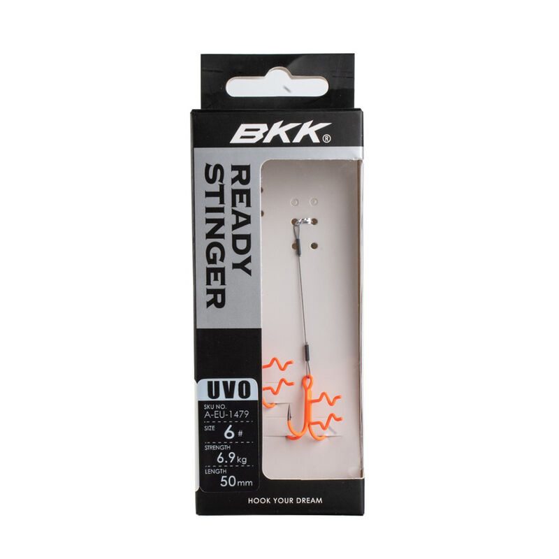 Stinger BKK Assist Spear SS UVO Ready Stinger 7x7 Wire Taille #6 (x2) - Stingers | Pacific P&ecirc;che