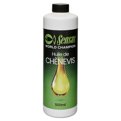 Huile Chenevis Sensas 500ml - Additifs | Pacific P&ecirc;che