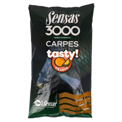 Amorce Sensas 3000 CARP TASTY ORANGE 1KG - Amorces | Pacific Pêche