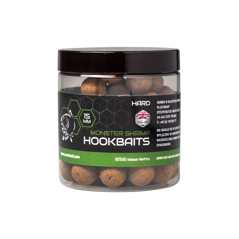 Bouillettes Nash Monster Shrimp Hard Bait - Denses | Pacific Pêche