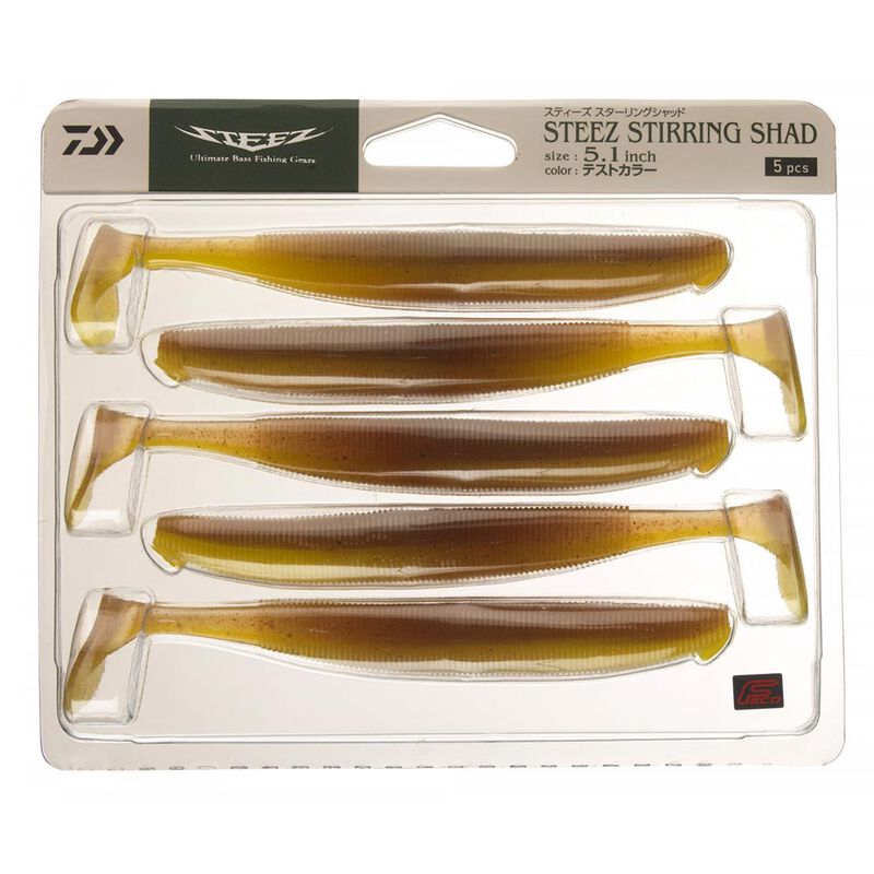 Leurre Souple Shad Daiwa Steez Stirring Shad 13cm (x5) - Shads | Pacific P&ecirc;che