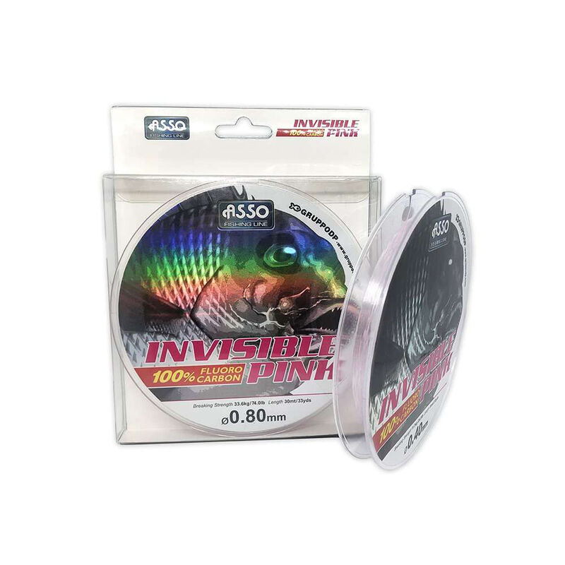 Flurocarbone ASSO Invisible Pink 30m - Fluorocarbons | Pacific Pêche